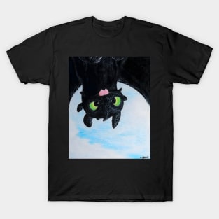 Toothless Upside Down Flight T-Shirt